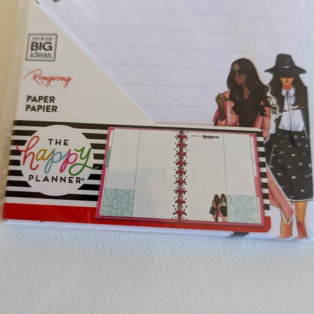 NWT Happy Planner Rong Rong 'Make It Happen' 60 Classic Half Sheet Paper Fashion